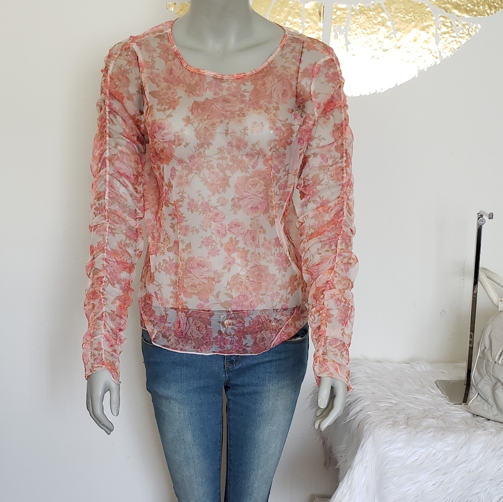 Zara silhouette LS pink